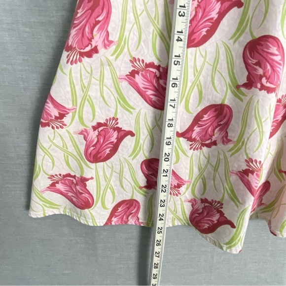 Lucy Lucy Love Pink Tulip Dress Size Large Spaghetti Strap Sundress - Picture 11 of 11